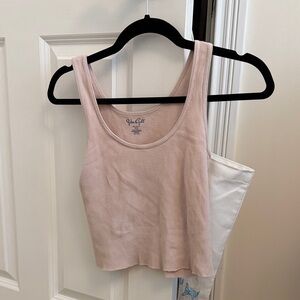 Brandy Melville Blush Ribbed Tank